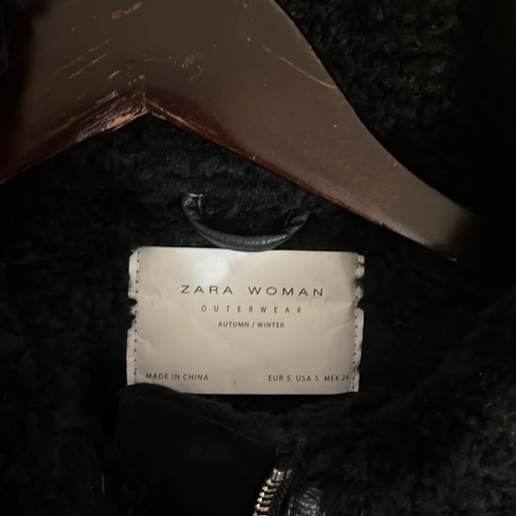 ZARA LONG FAUX SUEDE COAT JACKET size S - Picture 13 of 16